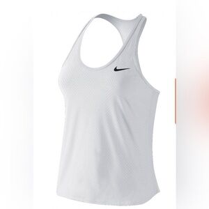 Nike Dri Fit Slam Breathe Tank Tennis Small White EUC